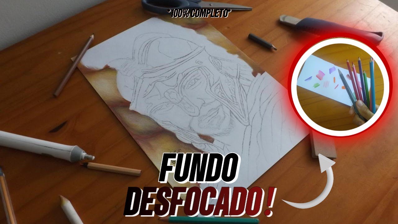 Como Fazer FUNDO DESFOCADO com Lápis de Cor (Simples e Profissional!)