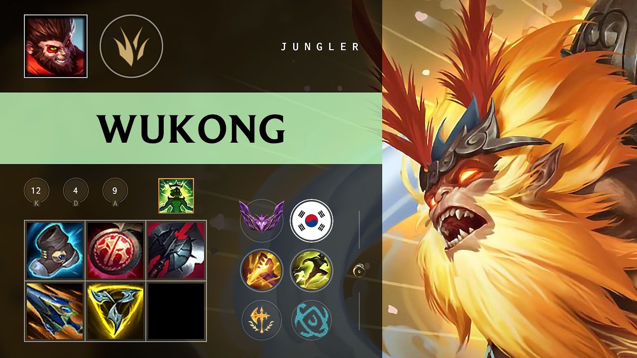 Wukong Jungle vs Aatrox - KR Master Patch 26.09