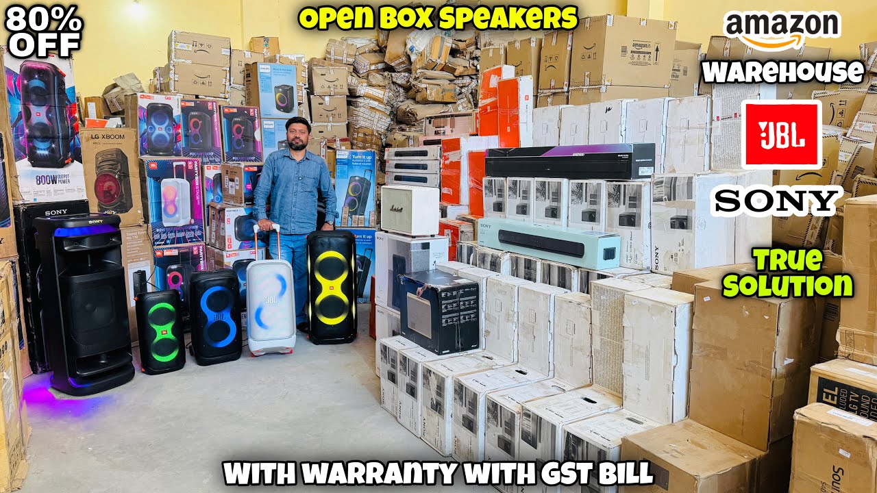 100% Original🔥| Open Box Speakers | With Warranty with gst bill | 90% Off | Jbl,Sony |True Solution 