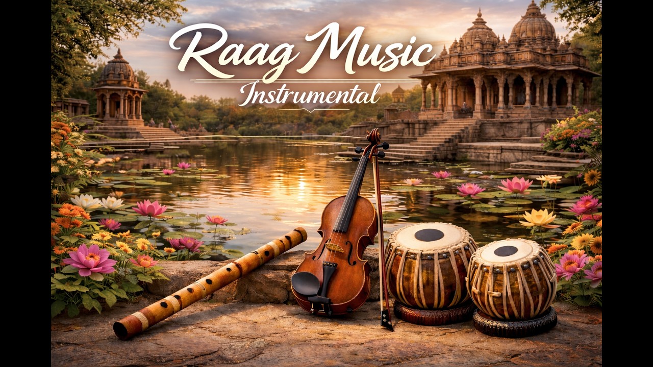 Raga Meditation & Yoga Music | Relaxing Flute, Sitar & Tabla | Raag Inspired