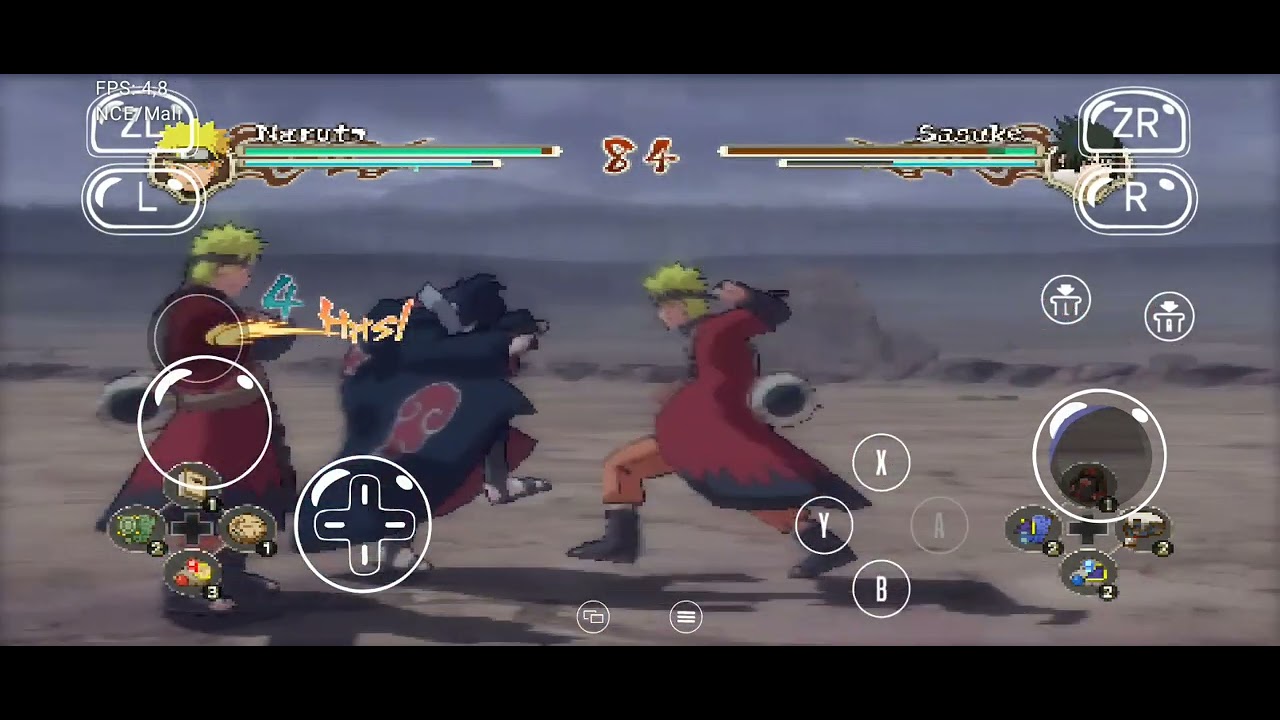 Test Naruto Storm 2 nyushu, unisoc t606 ram 4