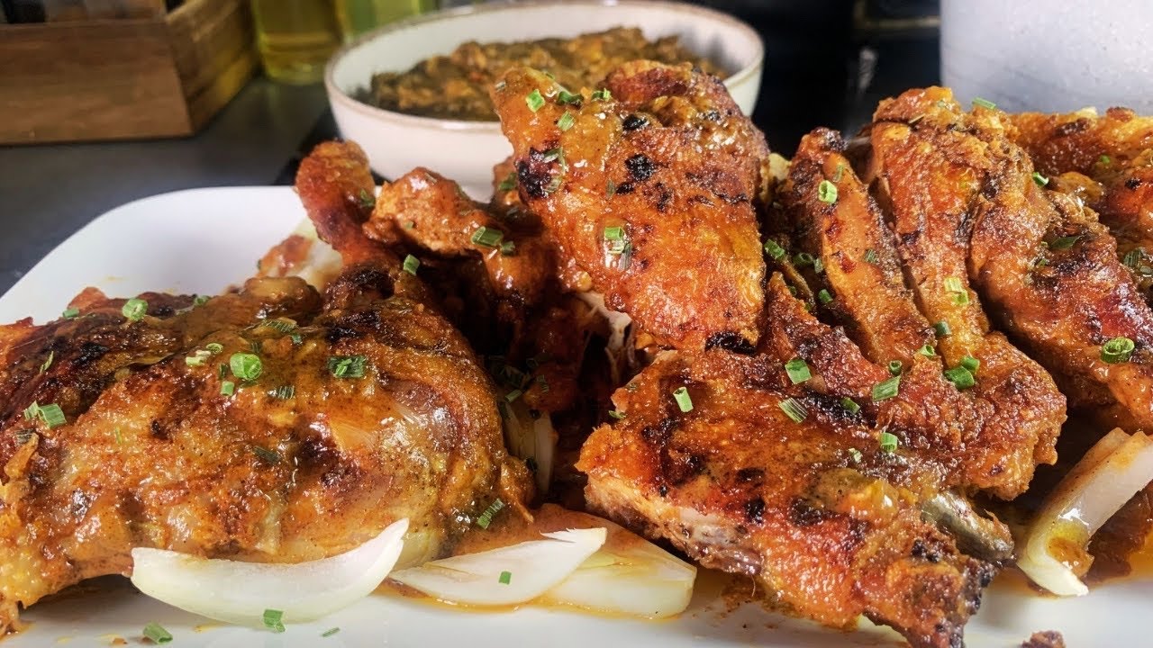 Recette POULET DUR au four/FUMBWA préparer simplement /cuisine congolaise facile mais gout…