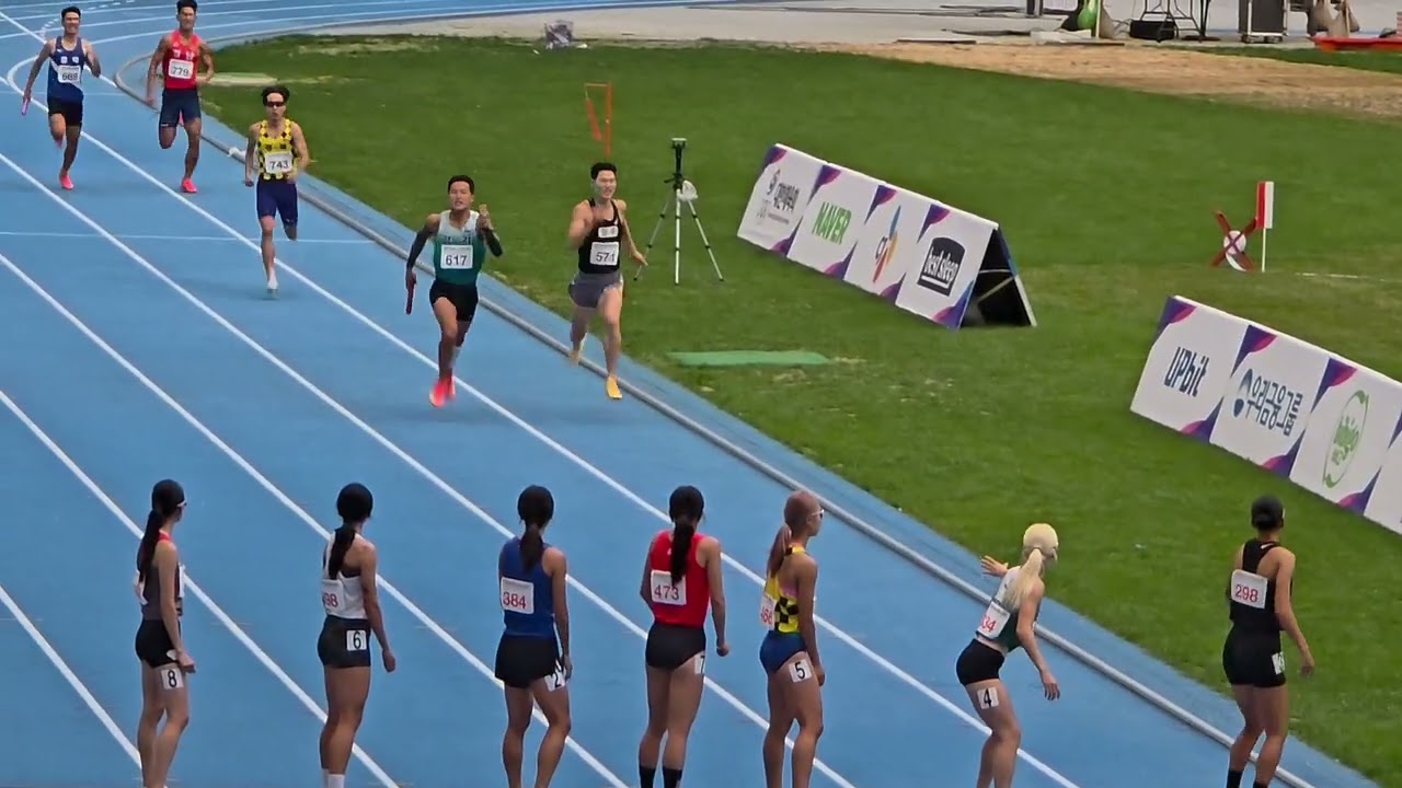 일반부 4&times;400mmixR 결승경기 ~! 경기대표 우승 2025   전국체전 부산대회 