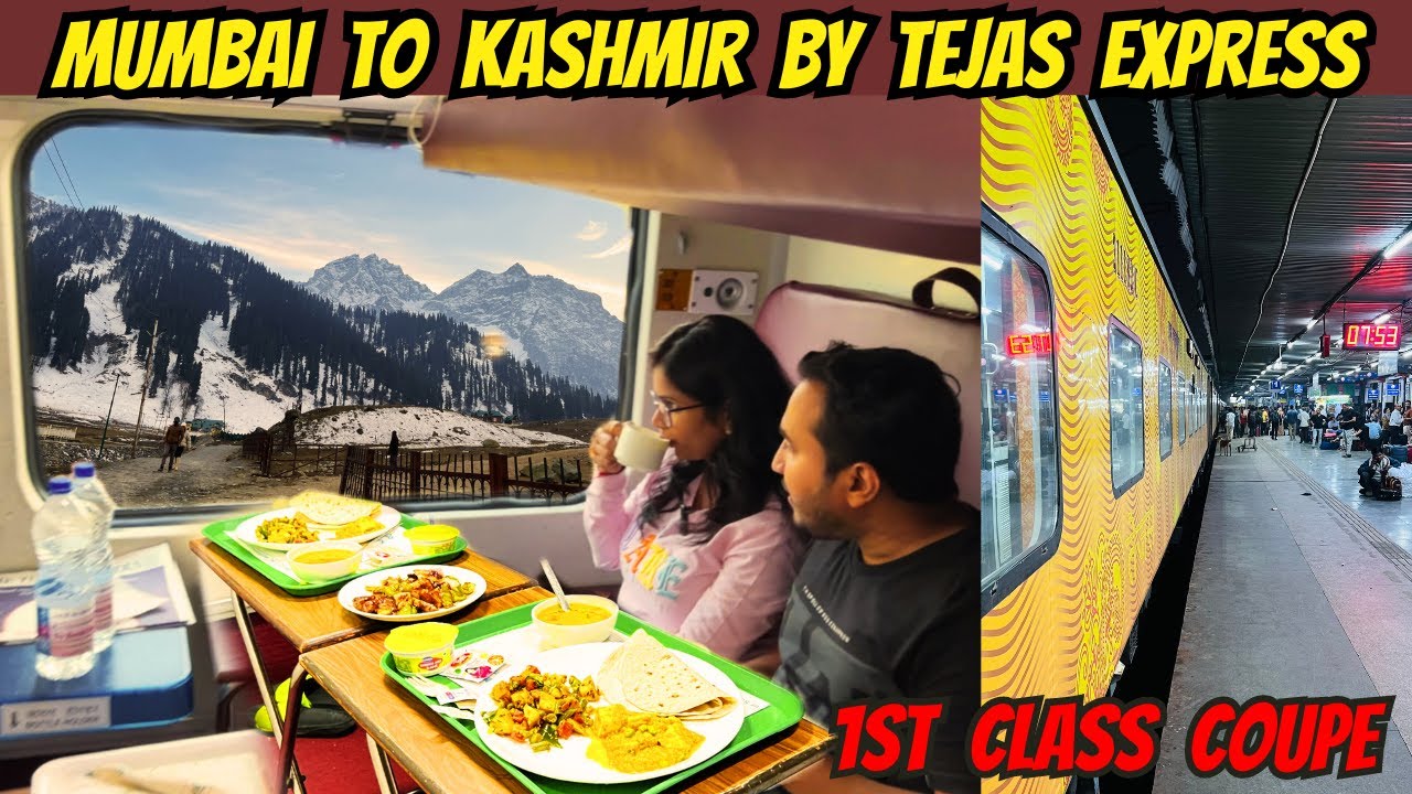 Mumbai To New Delhi Tejas Rajdhani |Journey in First Class Coupe |Mumbai to New Delhi |Kashmir Tour