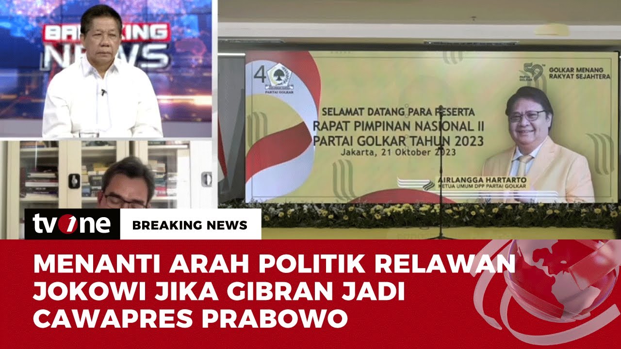 Gibran Dampingi Prabowo, Analis Politik: Suara Relawan Jokowi akan Terbelah | Breaking News tvOne