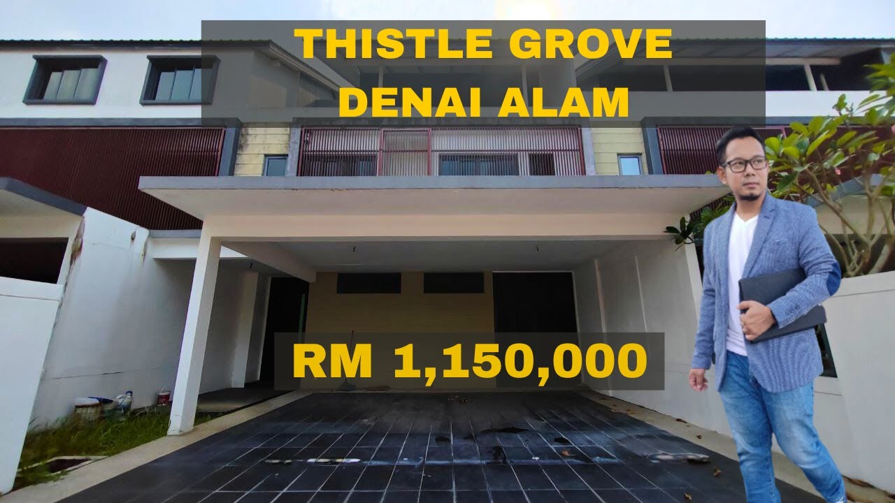 Thistle Grove Denai Alam Style! Modern Triple Storey Superlink for Sale! #UniqueDesign