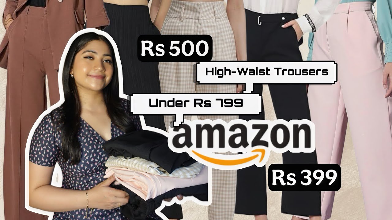 Amazon Trousers Haul *Under Rs 799*|Trendy Bootcut, Straight-Fit & WideLeg Trousers Haul| Renigraphy