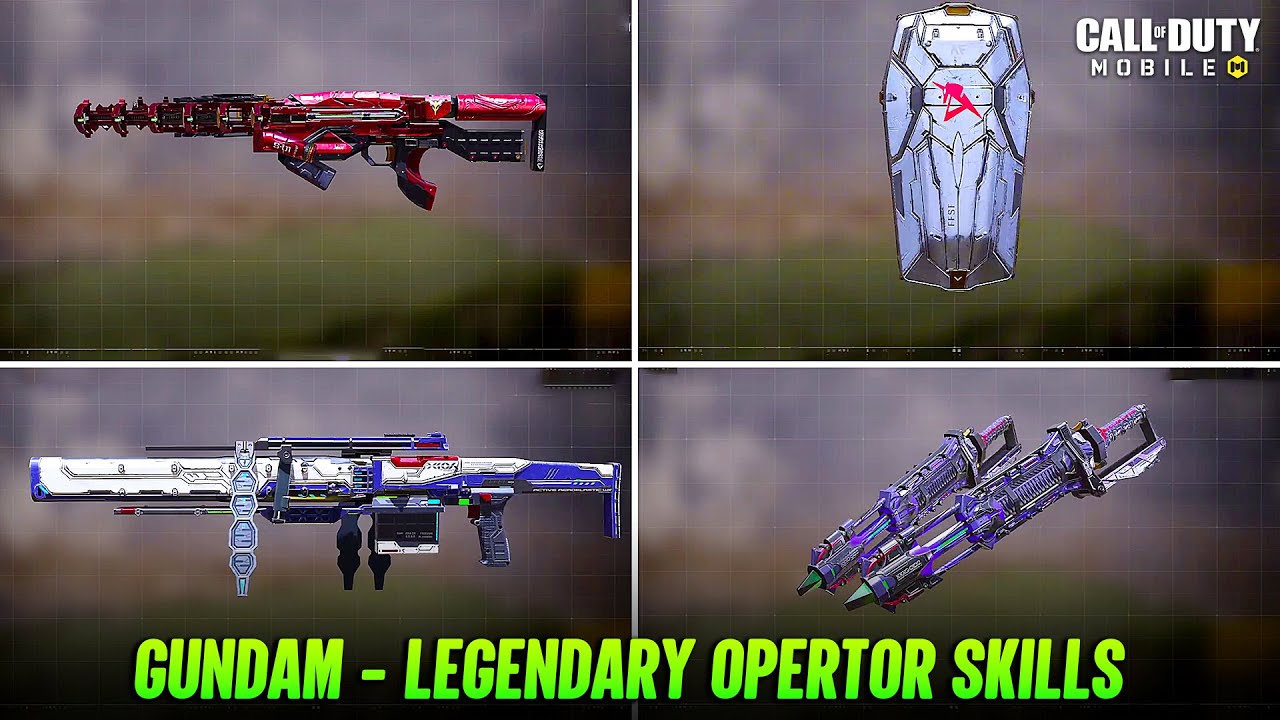 All Gundam Legendary Operator Skills Gameplay CODM - COD Mobile