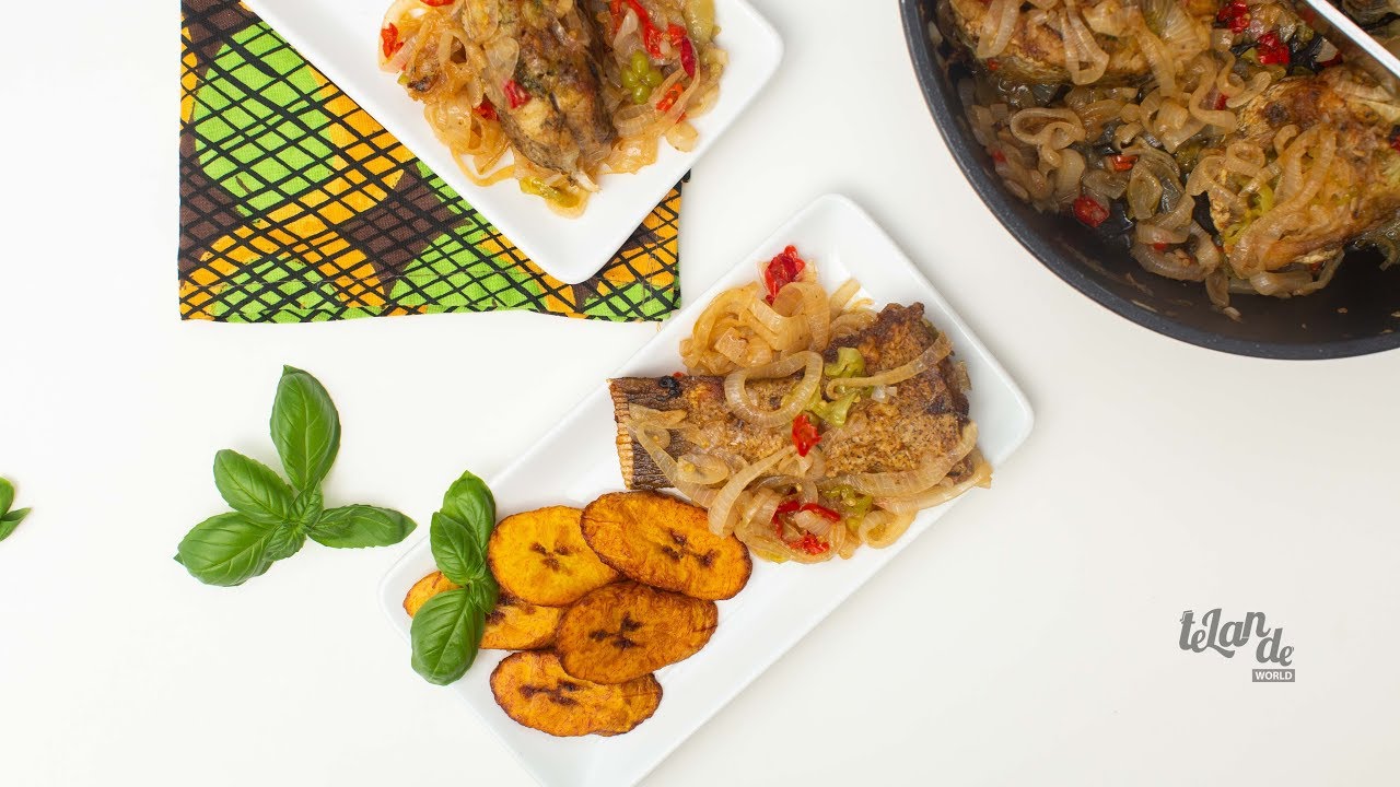 Basil Fried Fish in Caramelized Onions