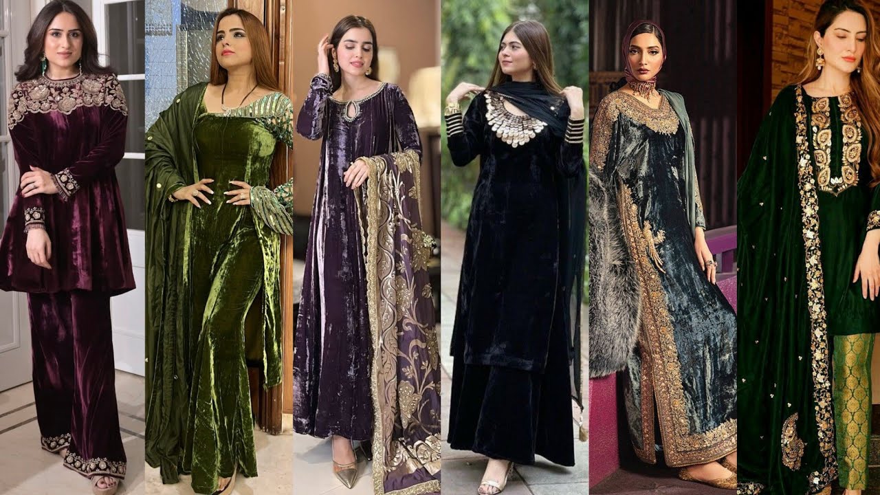 Latest velvet dress design / New Velvet dress design 2025-2026/ Velvet dress design ideas 