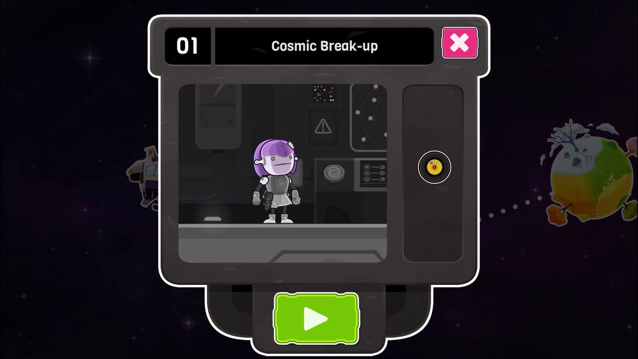 Love You to Bits walkthrough - Level 01 -  Cosmic Break-up