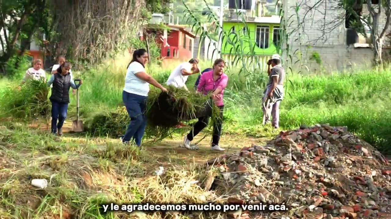 Realizamos un tequio en la colonia Insurgentes
