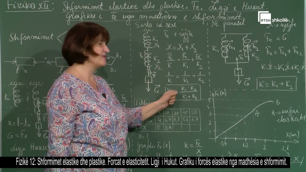 Shformimet elastike dhe plastike. Forcat e elasticitetit. Ligji  i Hukut| Fizikë 12