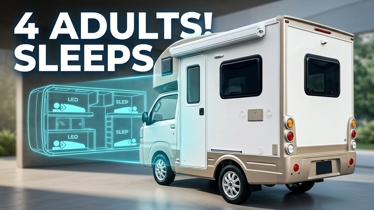 Tiny but Genius: 12-Foot Motorhome 2026 Sleeps 4 Adults