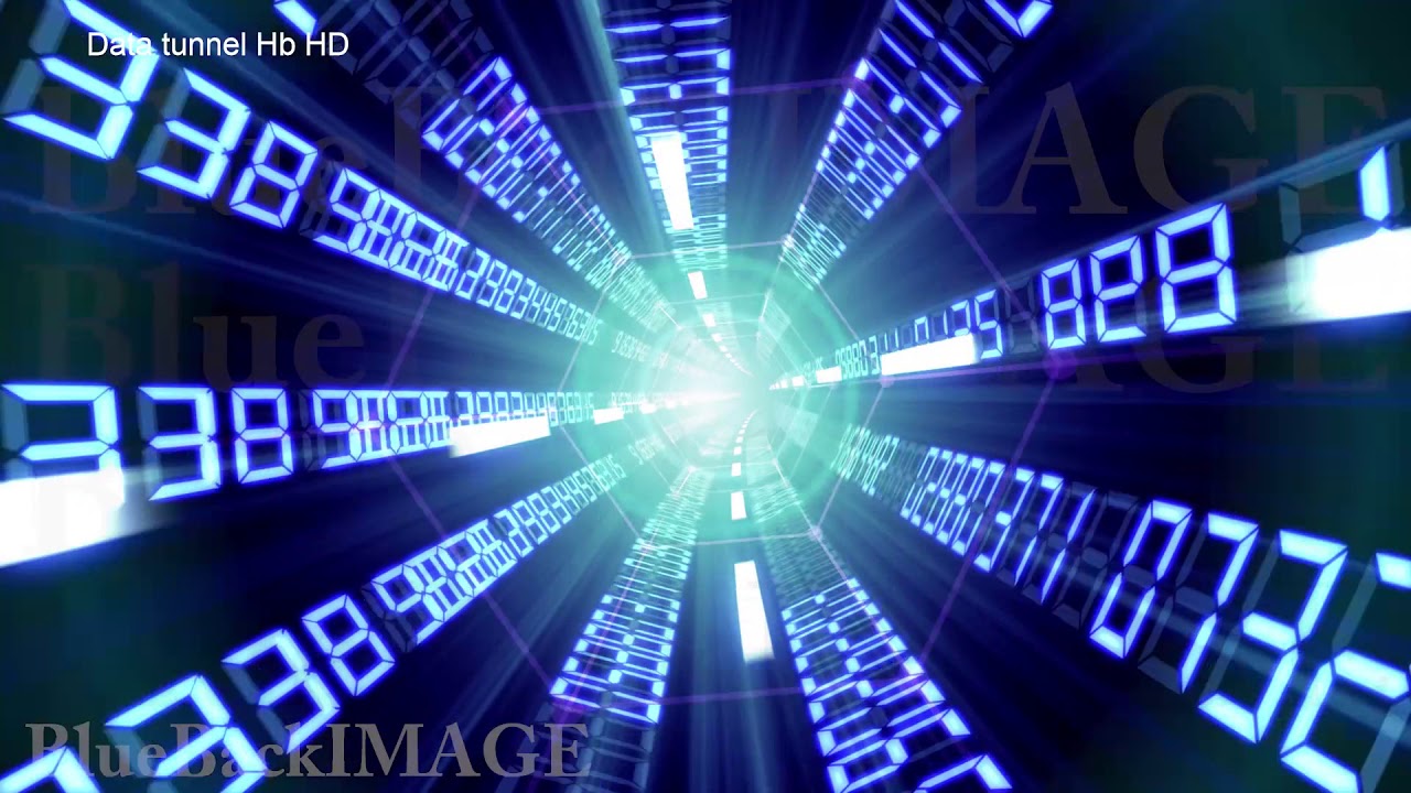 Stock Footage Data Tunnel digital Internet cable information space Data tunnel Hb HD