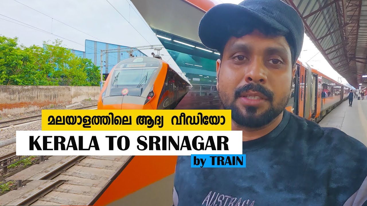First Vande Bharat Train Journey from Katra to Srinagar | Kashmir Train Vlog in Malayalam