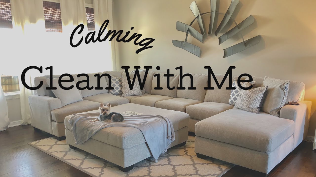 CLEAN WITH ME | CALMING & RELAXING | SICK DAY