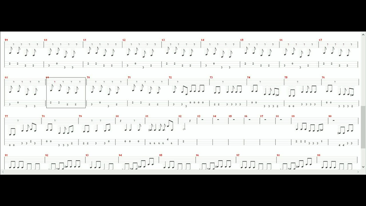 夜明けと蛍 TAB譜 【ベース】