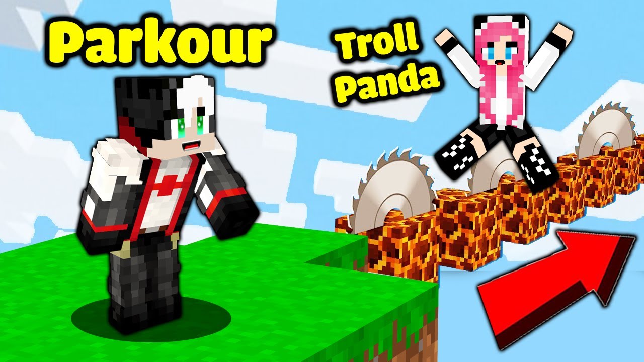 MỀU STREAM THỬ THÁCH PARKOUR SIÊU DỄ CÙNG REDHOOD TRONG MCPE*REDHOOD PARKOUR TROLL CHỊ PANDA
