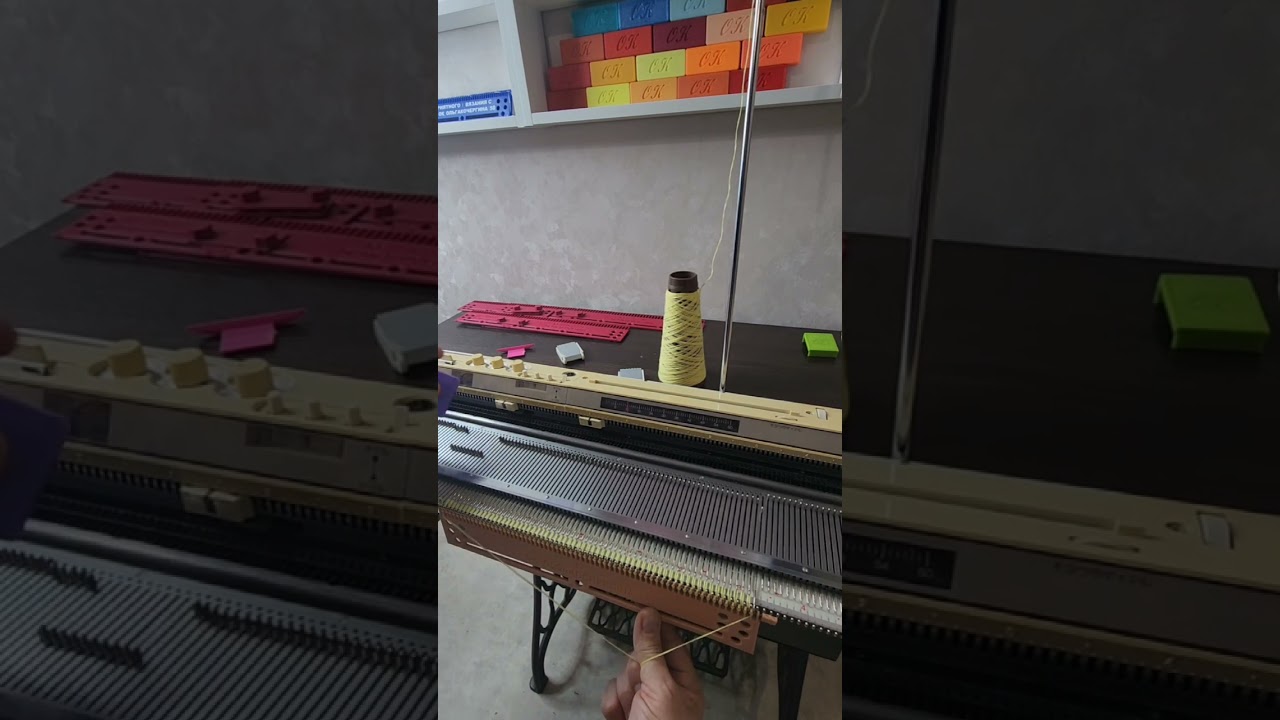 Работа с гребенками с прутком на Silver Reed 5 класса.