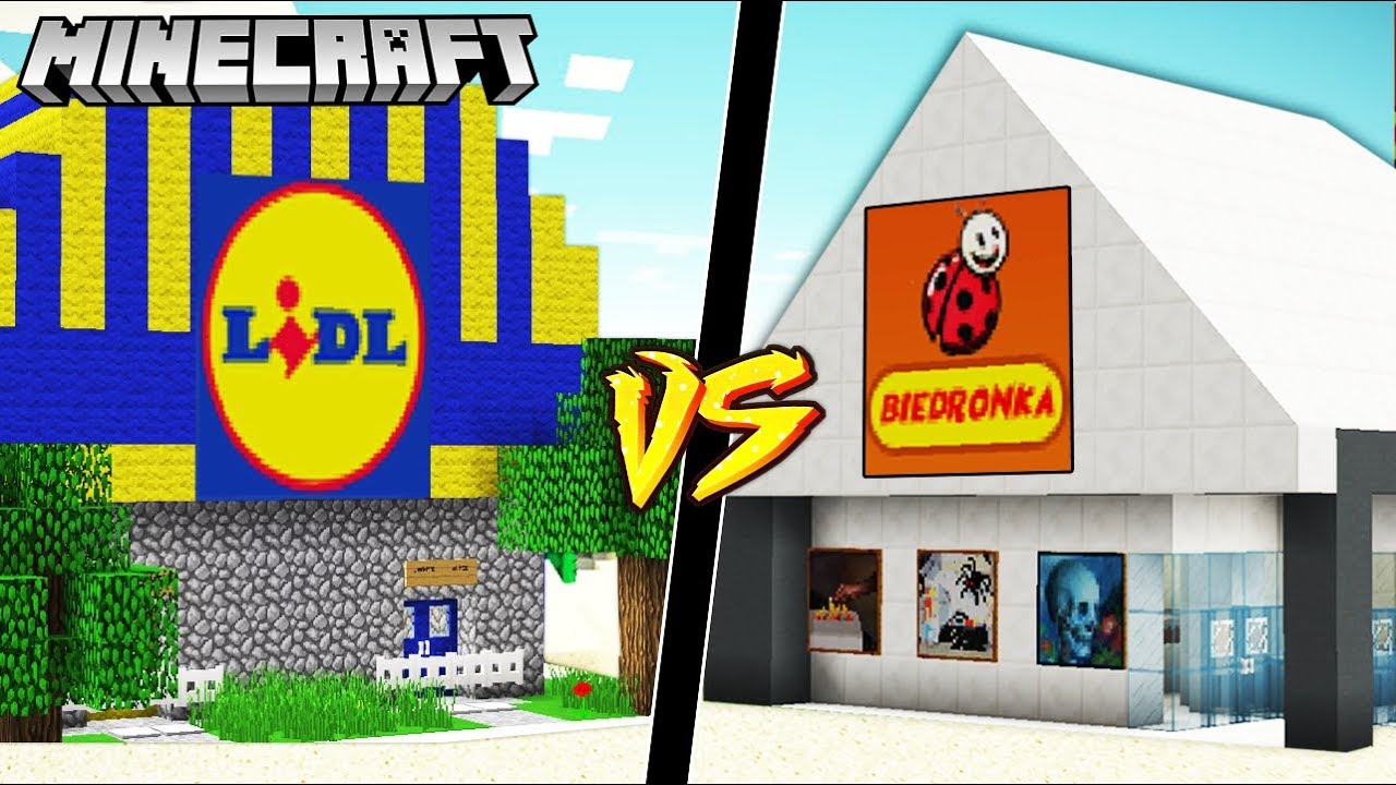 LIDL VS BIEDRONKA W MINECRAFT!!! || GPLAY VS VITO MINECRAFT CHALLENGE!