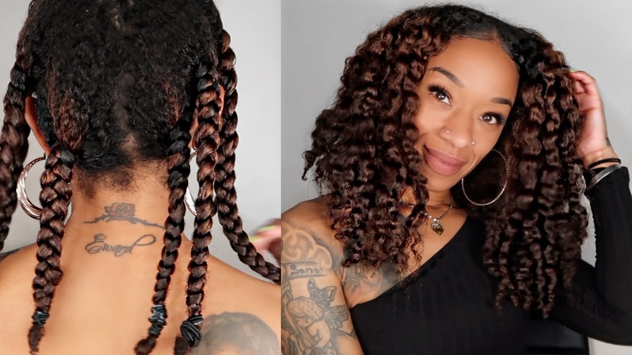 QUICKEST  BRAID-OUT ON NATURAL HAIR !!!