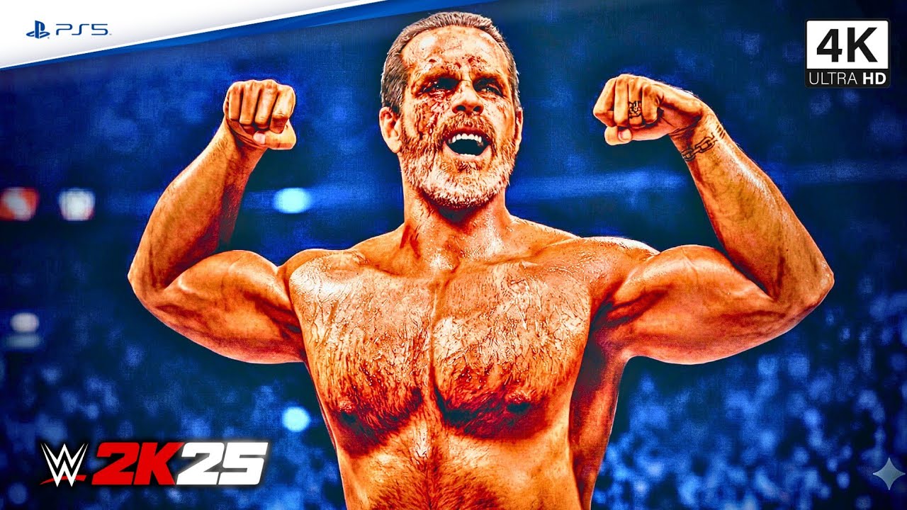 WWE 2K25 - Shawn Michaels vs Kane - Intense Full Match | PS5 [4K UHD]
