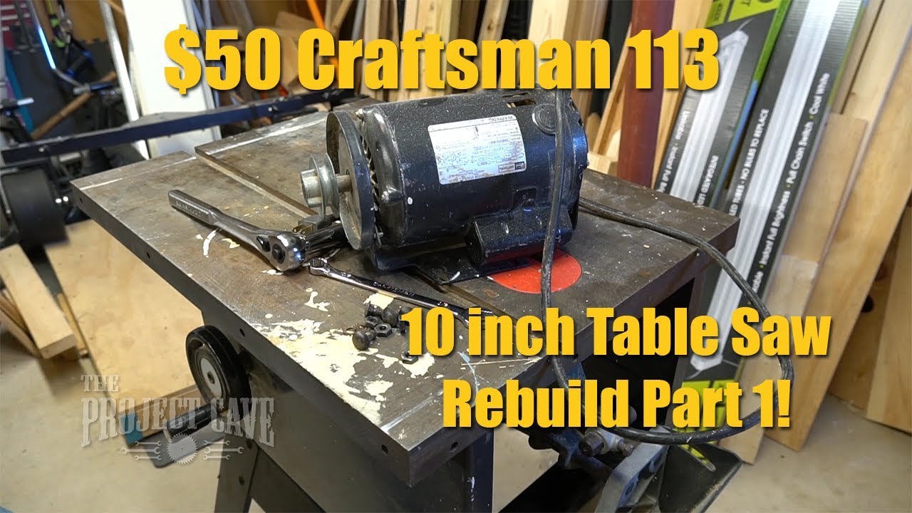 Первичная переделка настольной пилы Craftsman 113 за 50 долларов!