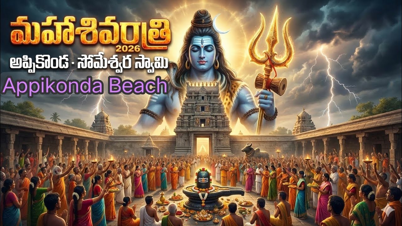 Appikonda beach | Someswara Swamy Temple | ancient shiva temple in vizag ||Shivratri 2026