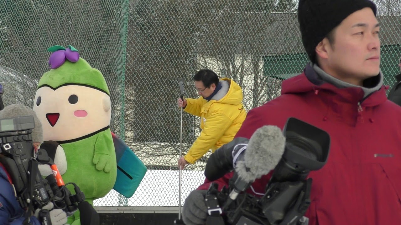 第12回あつま国際雪上３本引き大会　開会式