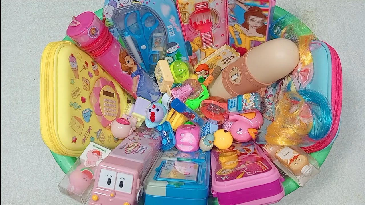 Huge stationery haul collection, Pencil box, pencil case, pencil pouch, eraser and Sharpner