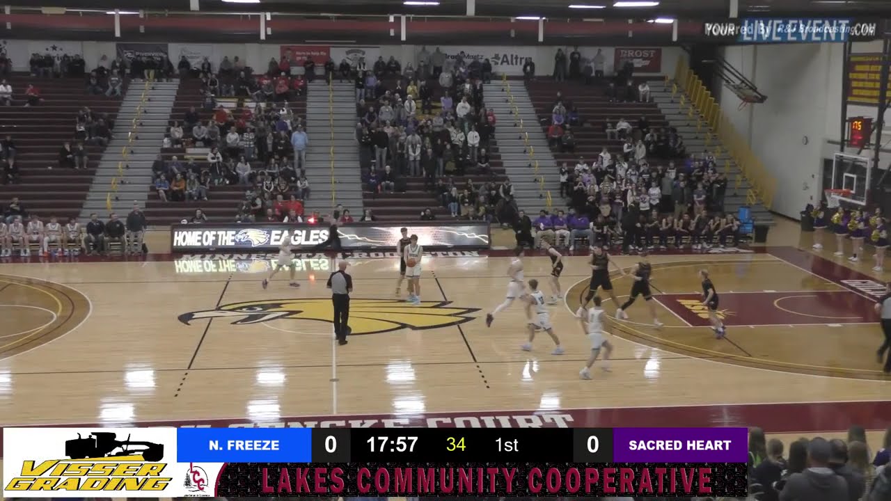 Northern Freeze vs Sacred Heart - Section 8A Boys Basketball Tournament