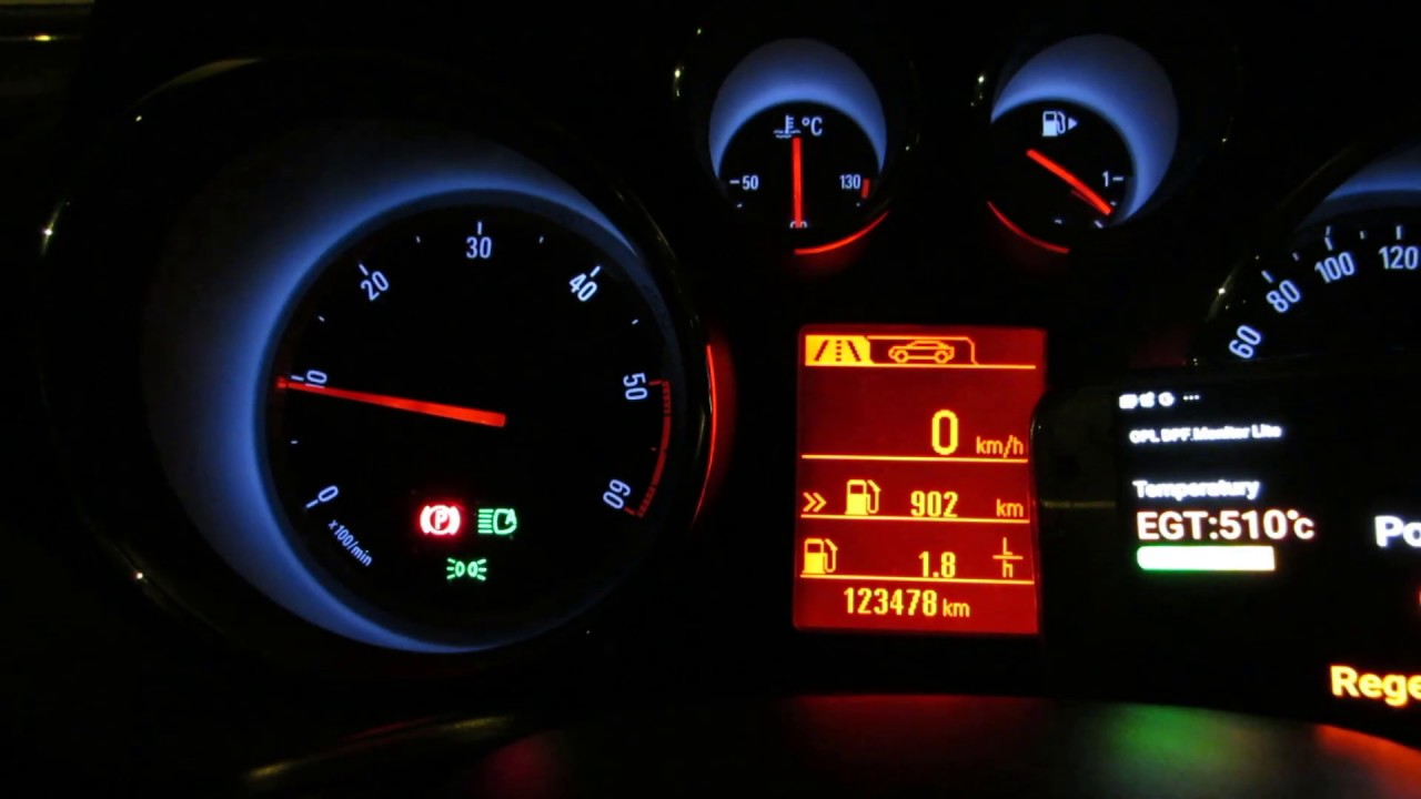 Opel Insignia I Nie tylko Wypalanie Filtra DPF Z Aplikacją Na Telefon