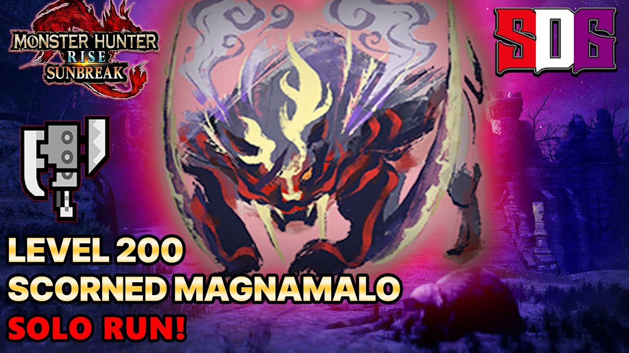 Monster Hunter Rise: Sunbreak (PS5) Level 200 Afflicted Scorned Magnamalo | Switchaxe Solo Run