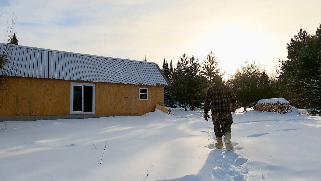 Building A Simple Off Grid Cabin In The Woods: Finishing Up The Loft