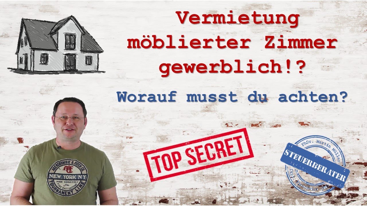 Vermietung möblierter Zimmer gewerblich!?