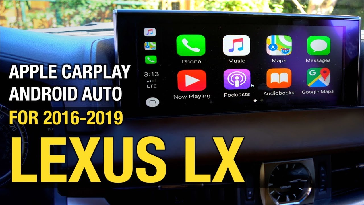 2016-2019 LEXUS LX 570 | Wired Apple CarPlay Android Auto | Install & Demo