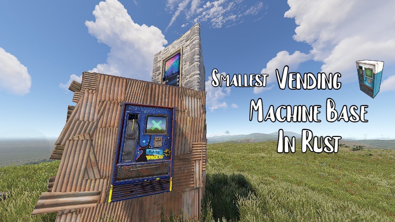 Smallest Vending Machine Base In Rust (Cheap Build Cost & Upkeep) (Patched)