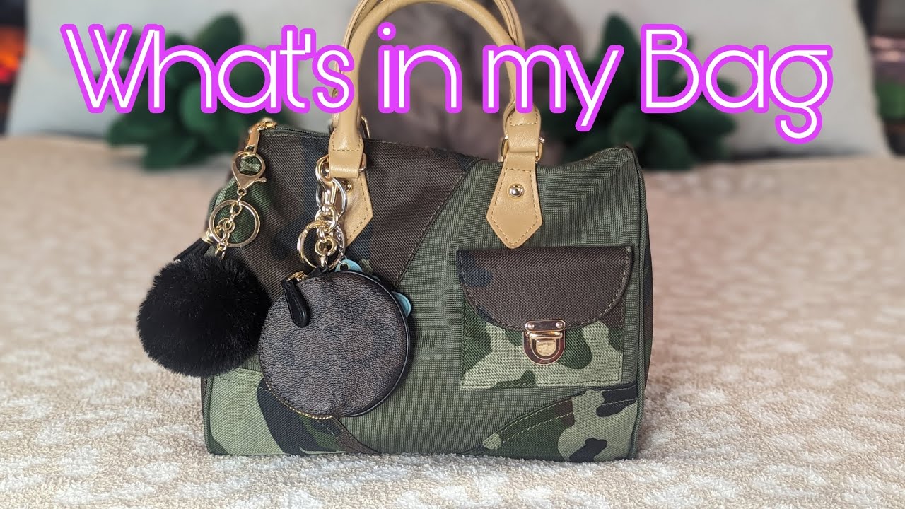 What's in my Bag| SheIn Camo Speedy| Kay Flight Unrooted