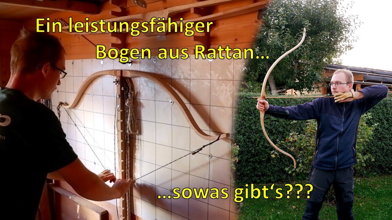 Getemperter Recurvebogen aus Rattan ...Endlich ein leistungsfähiges Design für Rattan?  (1. Teil)