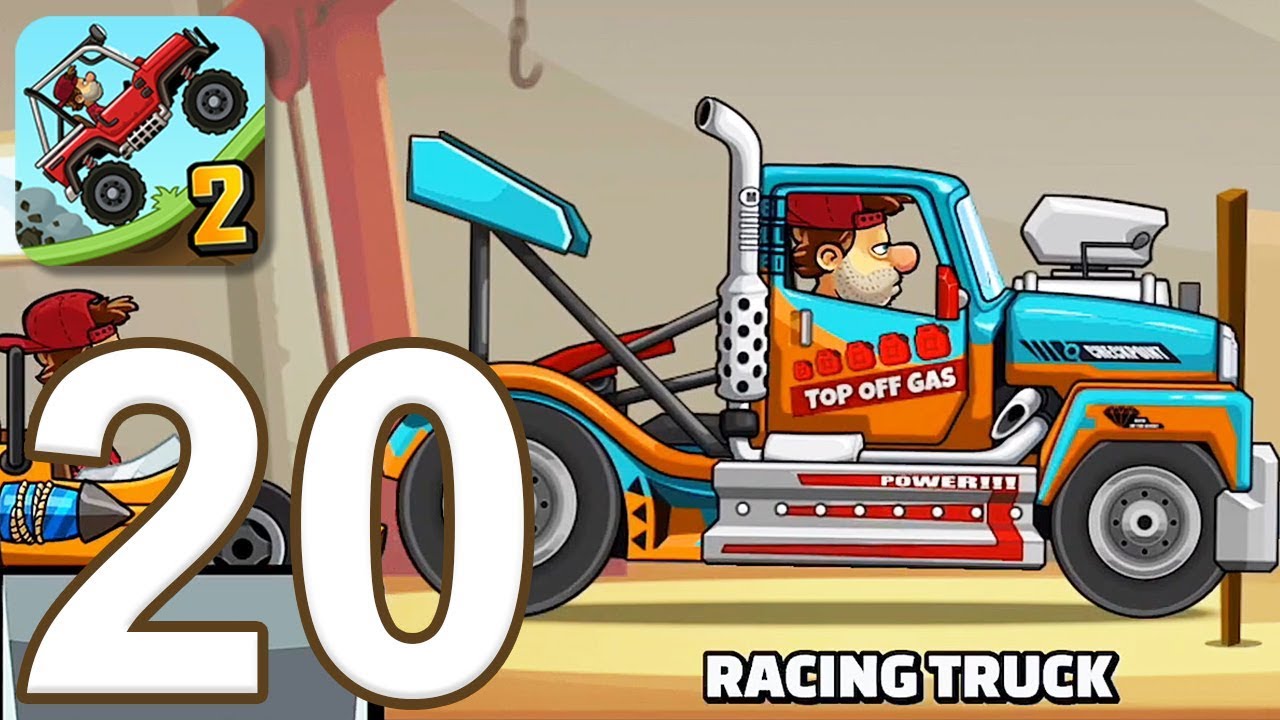 Hill Climb Racing 2 - Gameplay Walkthrough Part 20 - Racing Truck (iOS, Android)