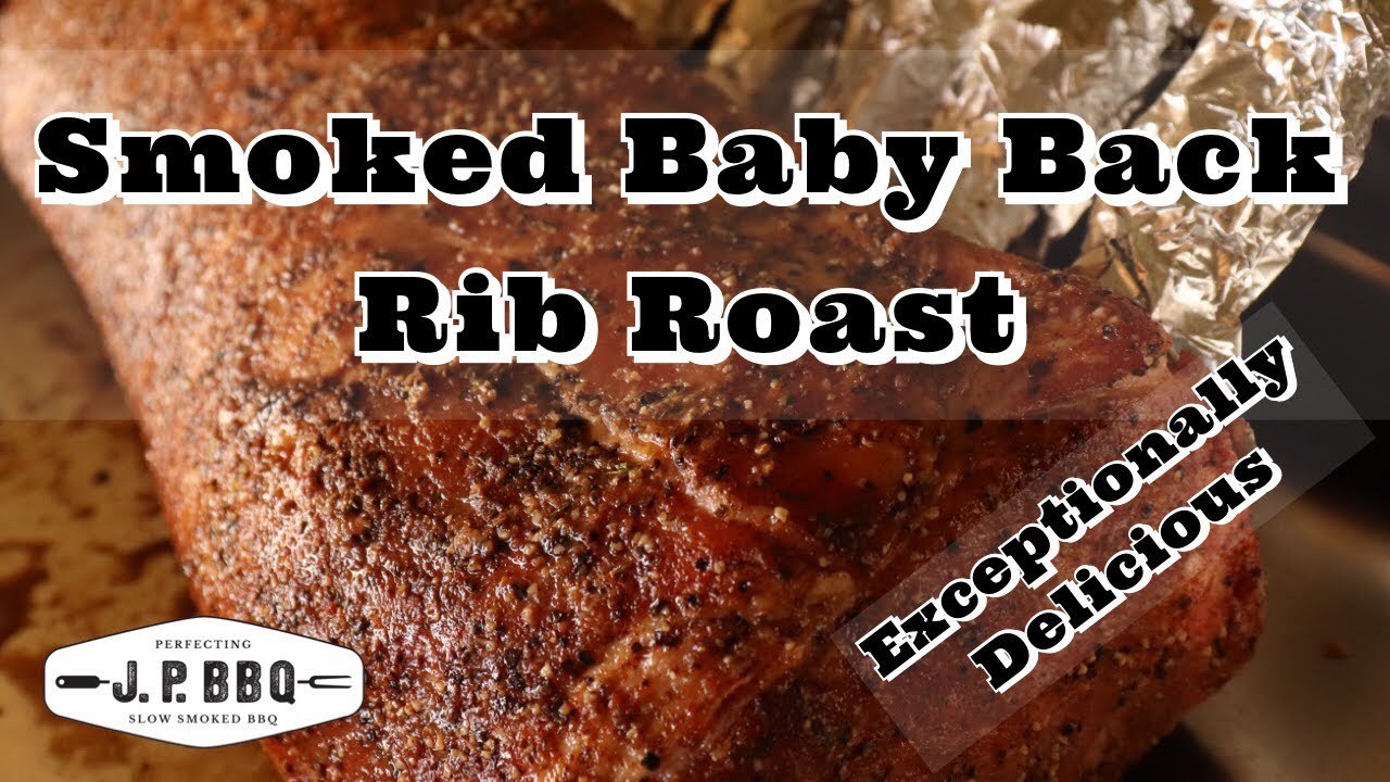 Smoked Baby Back Rib Roast in my Weber