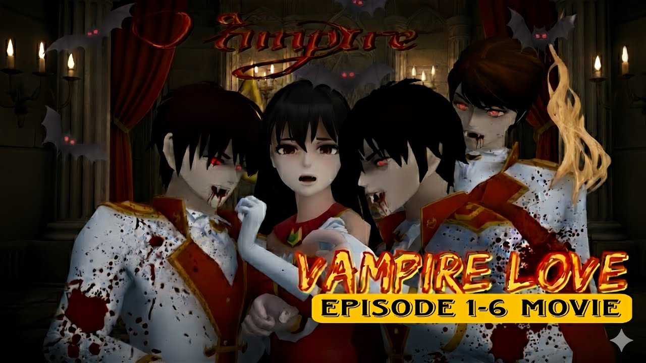 VAMPIRE LOVE EPISODE 1 - 6 FULL || DRAMA SAKURA SCHOOL SIMULATOR
