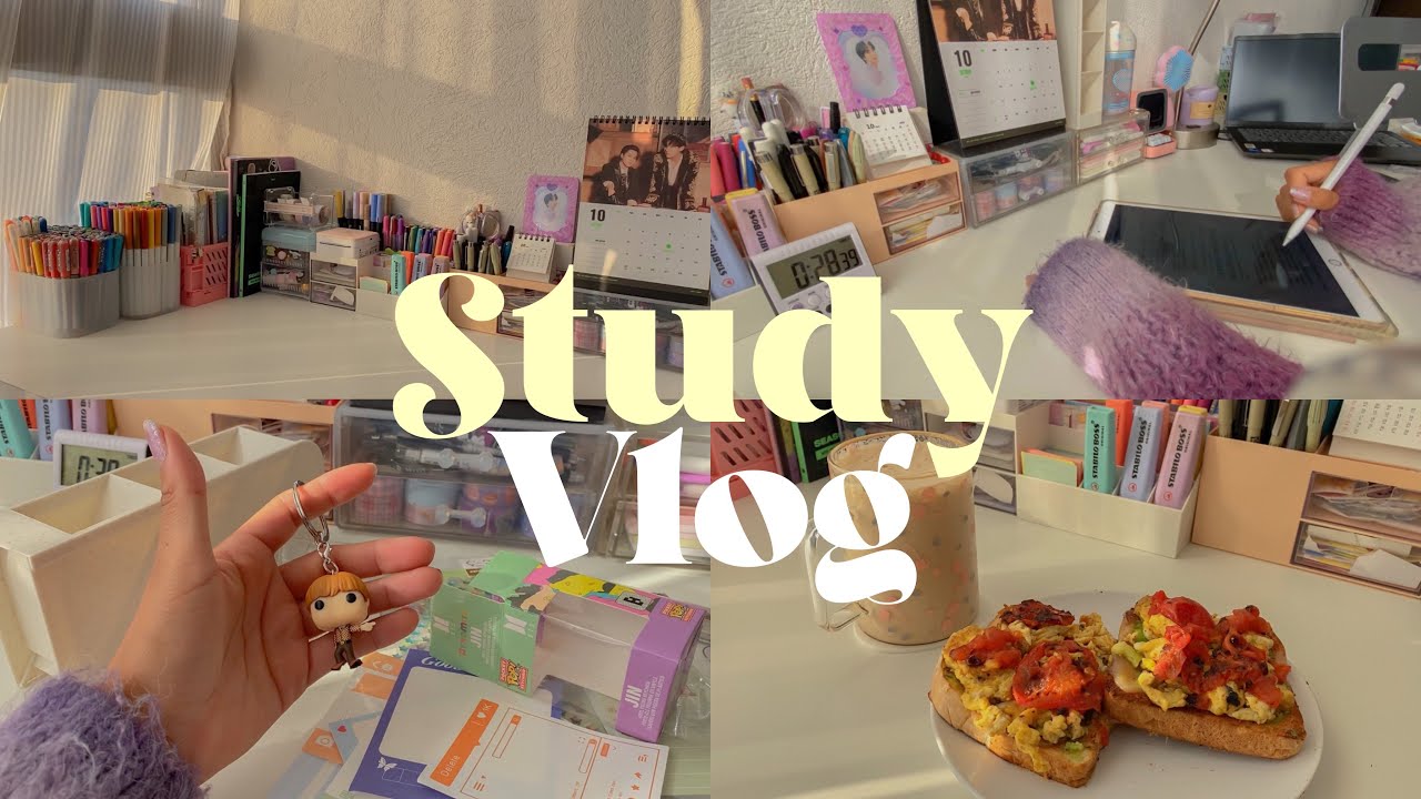 ♡Study Vlog♡ || Un día conmigo 🌷
