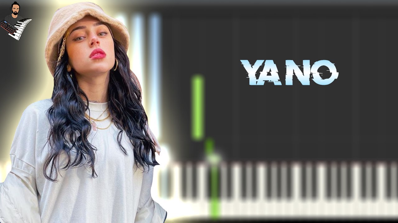 Nicki Nicole - Ya No | Instrumental Piano Tutorial / Partitura / Karaoke / MIDI