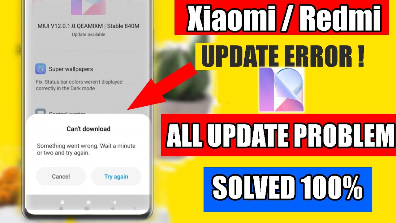 Xiaomi Redmi MIUI 12 Can't Download Update Solved | Mi/ Redmi/ Poco MIUI 12 All Update Problem Fixed