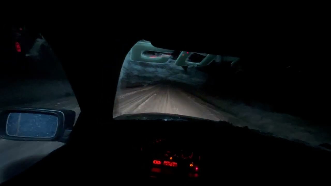 POV: winter drifting experience in BMW E46