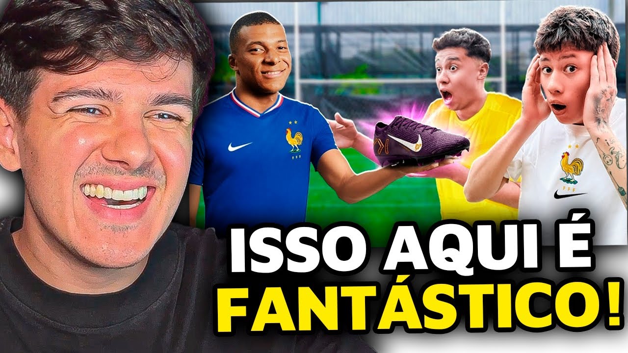 O MBAPPÉ DEU A NOVA CHUTEIRA DELE PARA O CAMPEÃO DESSE DESAFIO! - wardi REACT!
