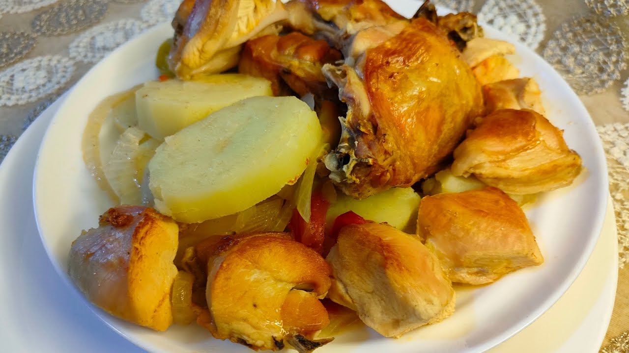 صينيه بطاطس بالفراخ صحيه وخفيفه ‼️
