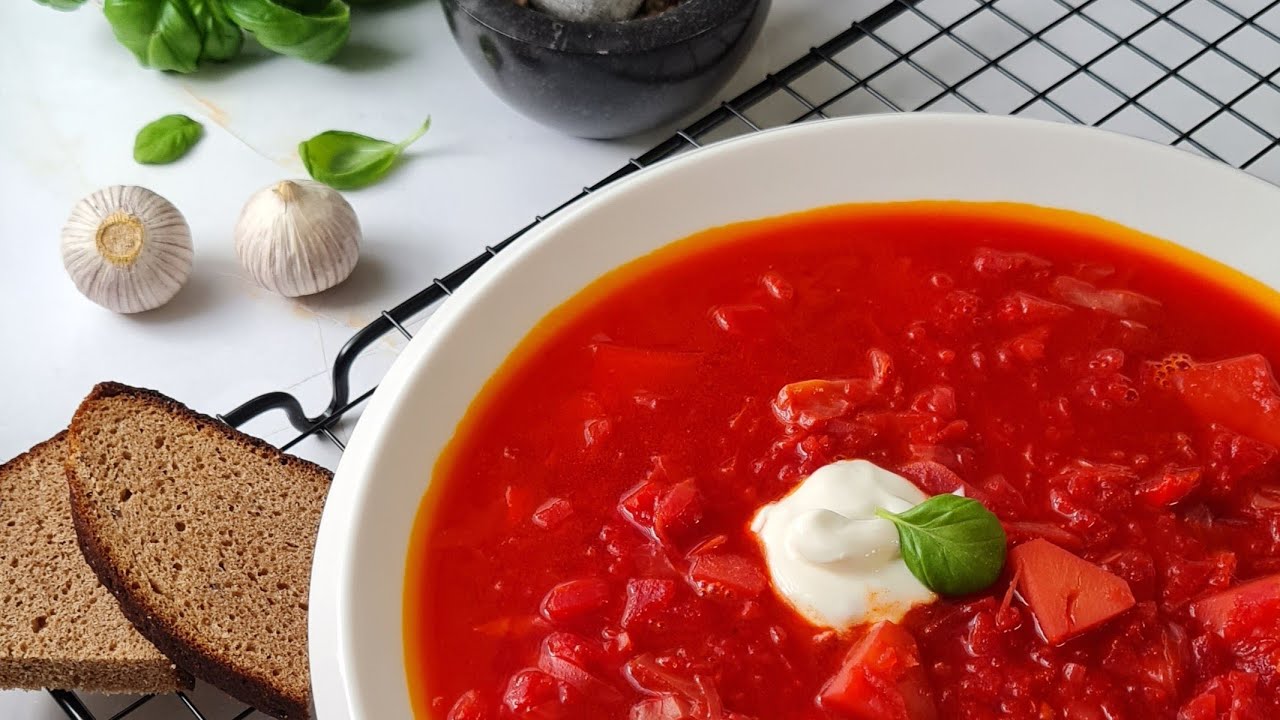 Быстрый и вкусный Борщ без мяса в Термомикс